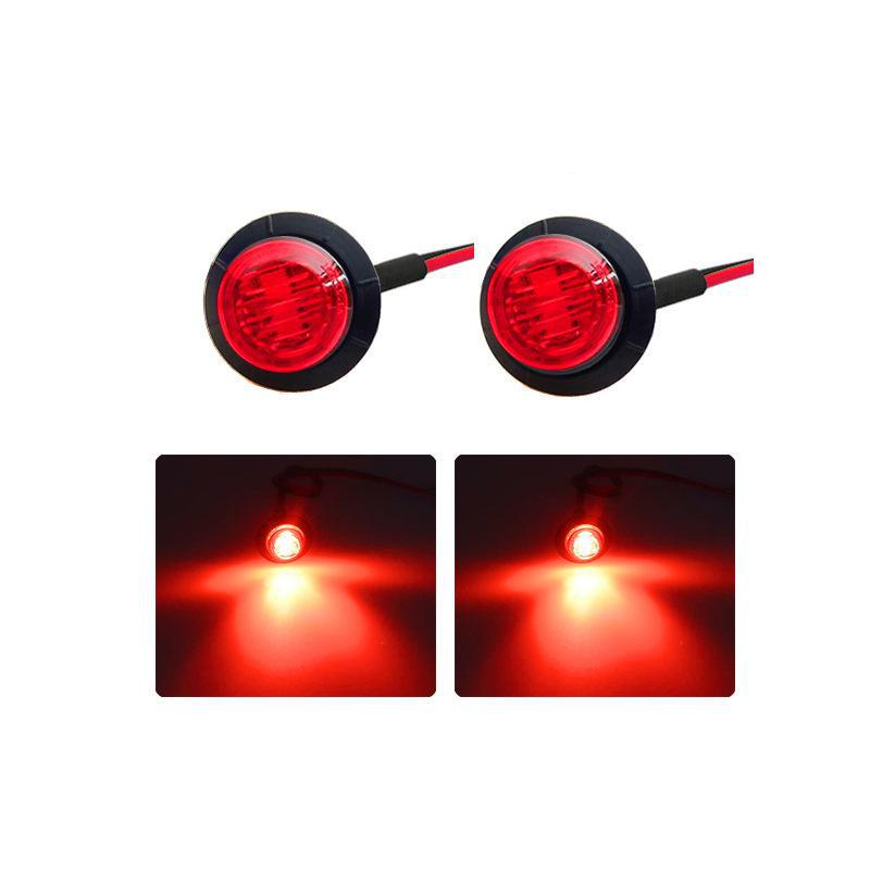 

Круглый 3-светодиодный фонарь Eagle Eye - водонепроницаемый сигнальный габаритный фонарь для грузовика/прицепа 24 В - супер яркий красный