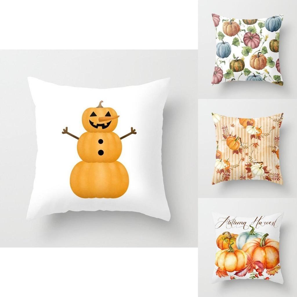 Beautiful Festival Decoration Pumpkin Pillow Cover With Invisible Zipper