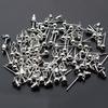 50Pcs/lot 3 4 5mm Gold Silver Ball Beads Stud Earring Ear pin Post Stopper Earplugs For Jewelry Making Findings DIY Accessories