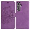 For Samsung Galaxy A36 5G Case Butterfly Flower Imprinted PU Leather Wallet Stand Phone Cover