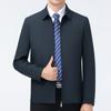 Business jacket men's spring and autumn middle-aged business casual civil servant leading cadre lapel thin jacket dad wear