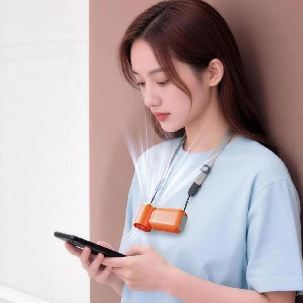 Ultra-Quiet Personal Cooling Fan USB Rechargeable Pocket Travel Fan Small Electric Fan  Gift