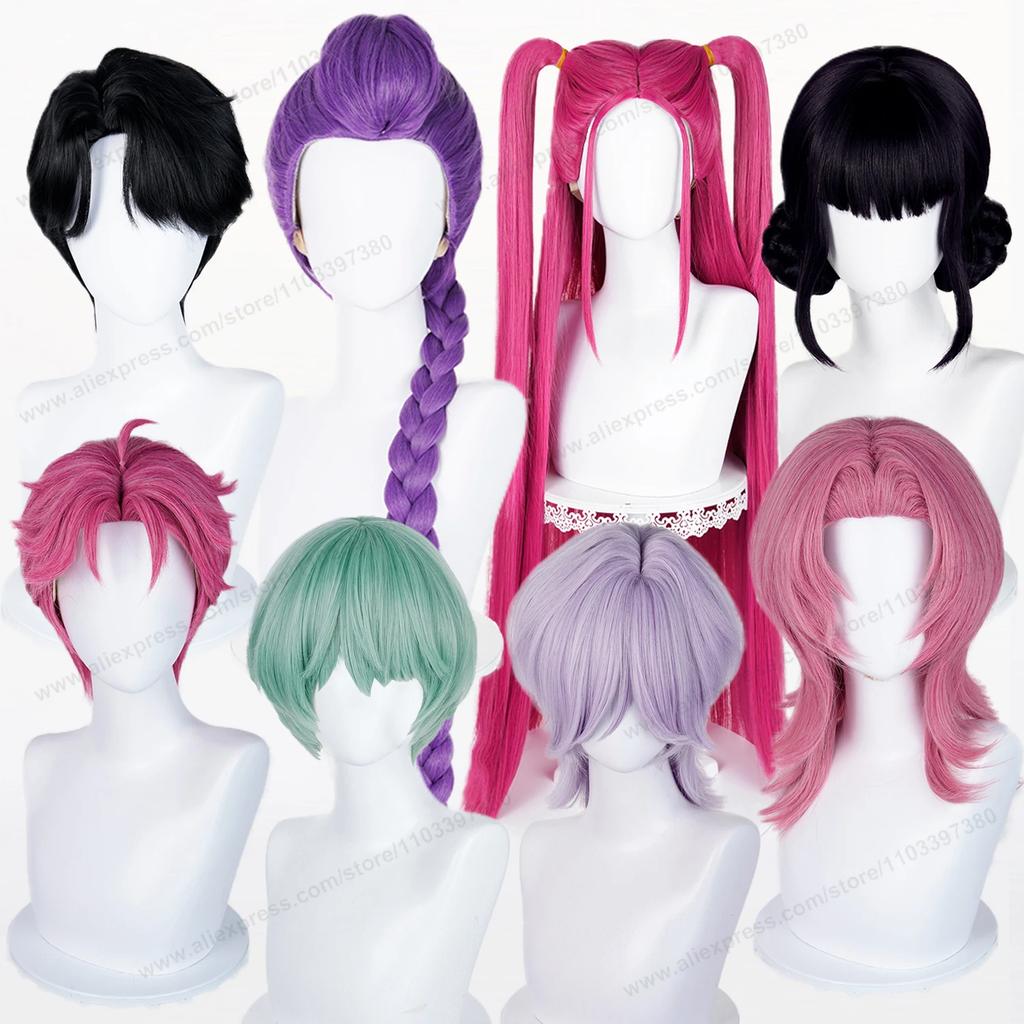 Saja Boys Baby Rumi Mira Zoey Abby Jinu Mystery Romance Cosplay Synthetic Wig Men Women Hair Anime Heat Resistant Wigs