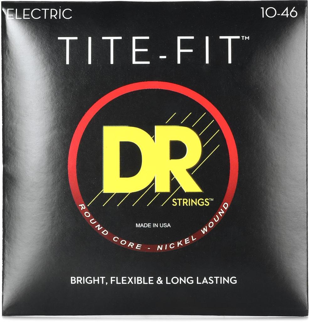 Electric Guitar Strings DR Strings TITE-FIT Nickel Plated Medium .010-.046 MT-10