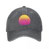 Retrowave Sun Icon of Synthwave Baseball Cap Vintage Fashion Women'S Hat 2024 Men'S