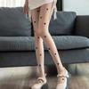 New Spring Summer Thin Style Unique Niche Black Peach QUEEN Skin Color Base Pantyhose Stockings