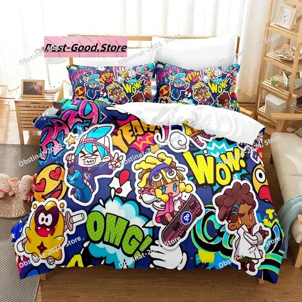 Game Ninjala Beding Set Single Twin Ful Quen King-Sized Dimensionsd Dimensions Bed Linen Set Aldult Kid Bedrom Duvetcover Sets 3D Print Young
