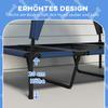 Cooling Raised Pet Bed W/ Washable Breathable Mesh, for Large Dogs, 106 X 76 X 94cm - Dark Blue