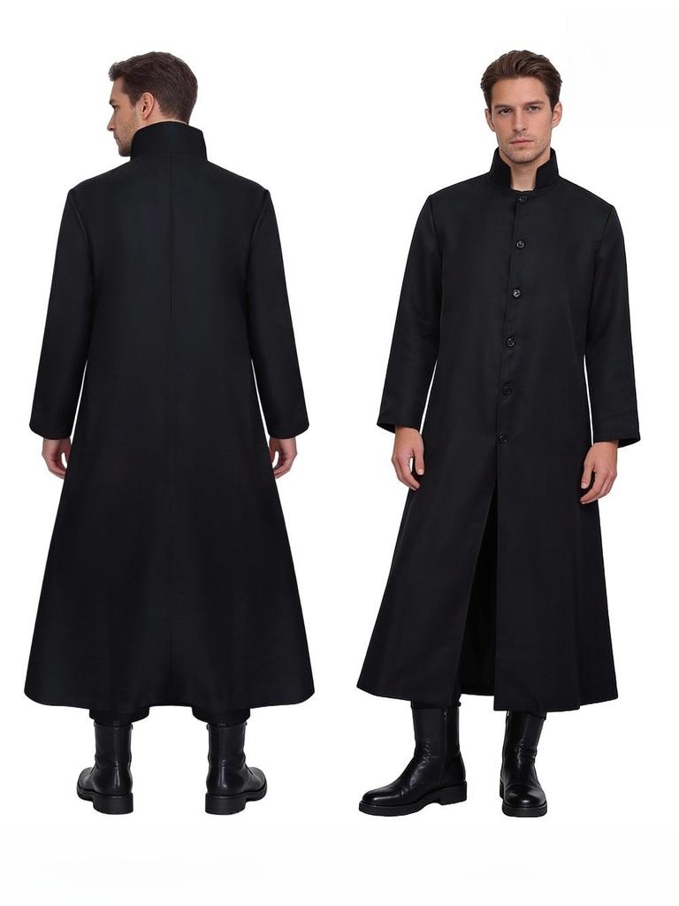 Disfraz Cosplay de Neo de Matrix con Tejido de Poliéster para Halloween Role Play
