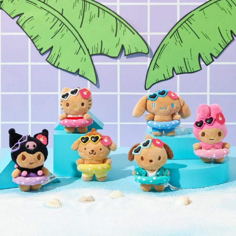 Olive Young x Sanrio Tanning Hello Kitty Plush Keyring