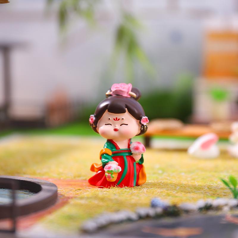 Şarap Dolabı ve Oturma Odası İçin Yaratıcı Retro Prenses Figür Dekorasyonu