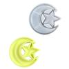 Sturdy Star and Moon Silicone Mold Round Tray Home Accessory for Crafting Supplies and Creative Storage Solution
