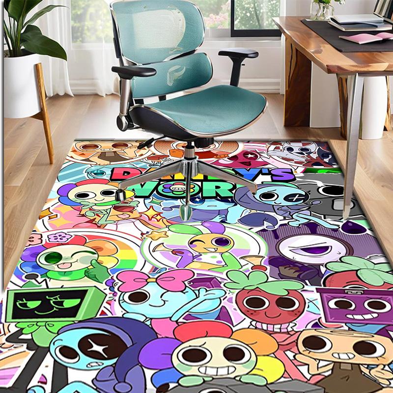 Dandy's World Pattern Rug, Indoor/Outdoor Mat, for Picnic, Gameroom, Bedroom, Office, Living Room, Home Decor Carpet, Birthday Gift