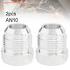 2 Stück Aluminiumlegierung 12AN Male Schweißanschluss-Fittings 12AN Male Bördel-Schweißbar Kraftstofftank-Fitting-Adapter-Stecker
