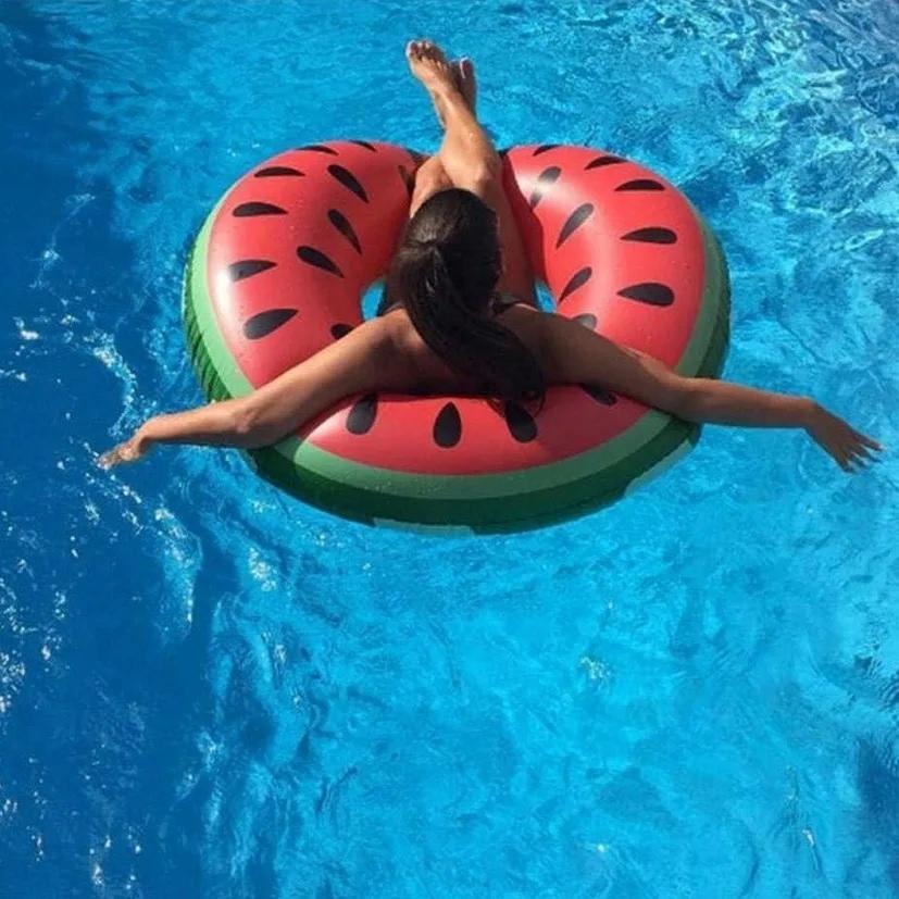 Inflatable Ring For Water Swimming Xxxl Mattress Watermelon