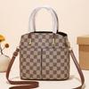 Medium Ladies Pu Tote With Inner Zipper Pocket And Splicing Details Chic Urban