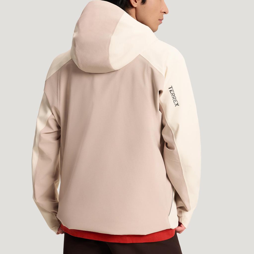 Adidas Terrex Xploric 2 Layer Jacket Outdoor Breathable Woven Sports Hooded FW25 Hiking Waterproof Windproof Durable Shell Jacket Men Jacket KR8390