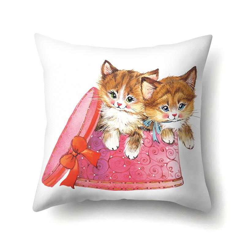 

Живопись маслом Животное Односторонняя Полиэстеровая Наволочка Дом Гостиная Мягкое Украшение Чехол на Подушку для Дивана Спальня Кровать Наволочка 45Cm without pillow core