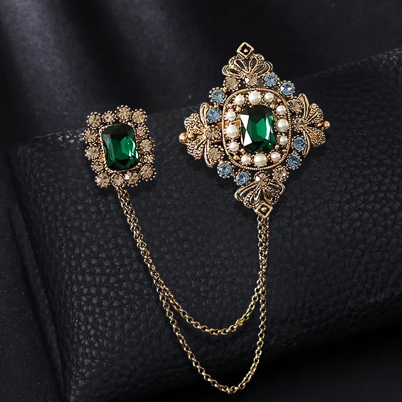 1PC Pin Tassel Brooch Jewelry Fashion Scarf Buckle Chain Brooch Brooch Suit Brooch Clothing Accessories Shining Multicolor