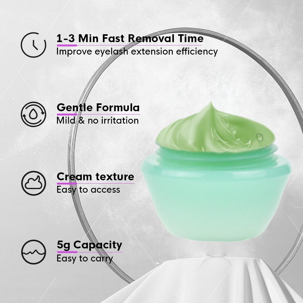 5g Eyelashes Glue Remover Cream Fruit Flavor Lash Adhesive Low Irritation Remove