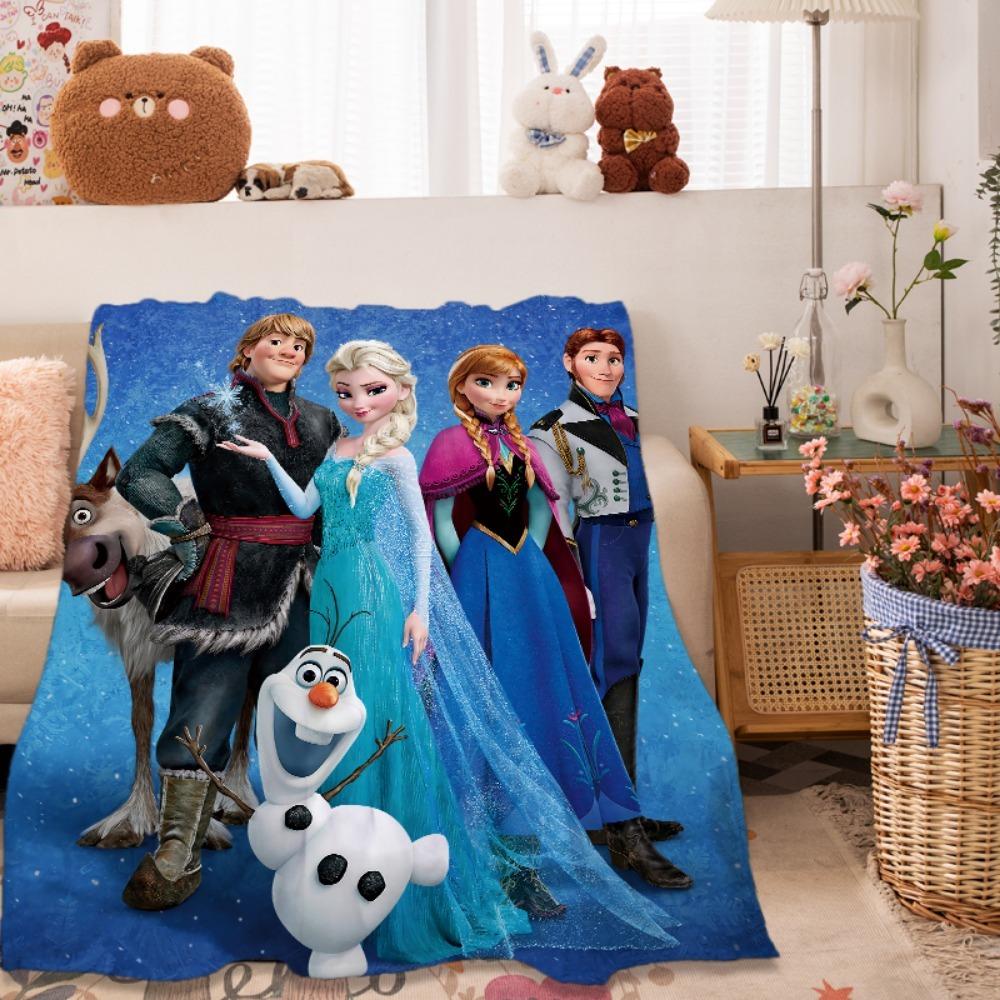 Ice and Snow Princess  Flannel Blanket, Lightweight  Blanket, Sleeping Blanket, Sofa Blanket, Adult Andchildren's Travel Blanket