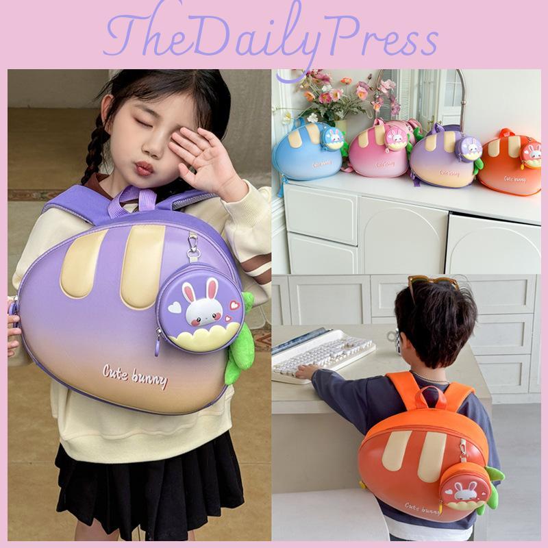 Kids Carrot Cute Backpack Bring A Small Rabbit Wallet Suitable Children For
