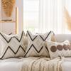 Weiche Chenille-Tufting-Kissenbezüge Boho Bauernhaus Kissenhülle mit Quasten für Haus Wohnzimmer Bett Sofa Dekor