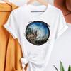 Purple Romance Dandelion Printed T-Shirts Women T Shirt Summer Graphic Tee Shirt Harajuku Top T Shirts For Women Loose Base