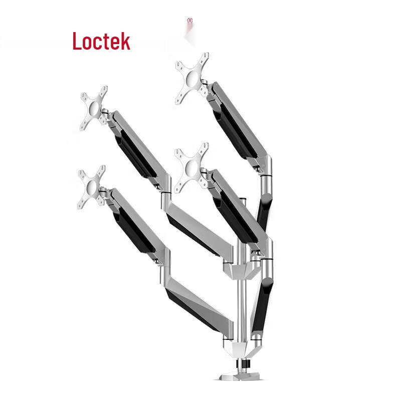 Loctek D7Q Four-Monitor Desk Mount