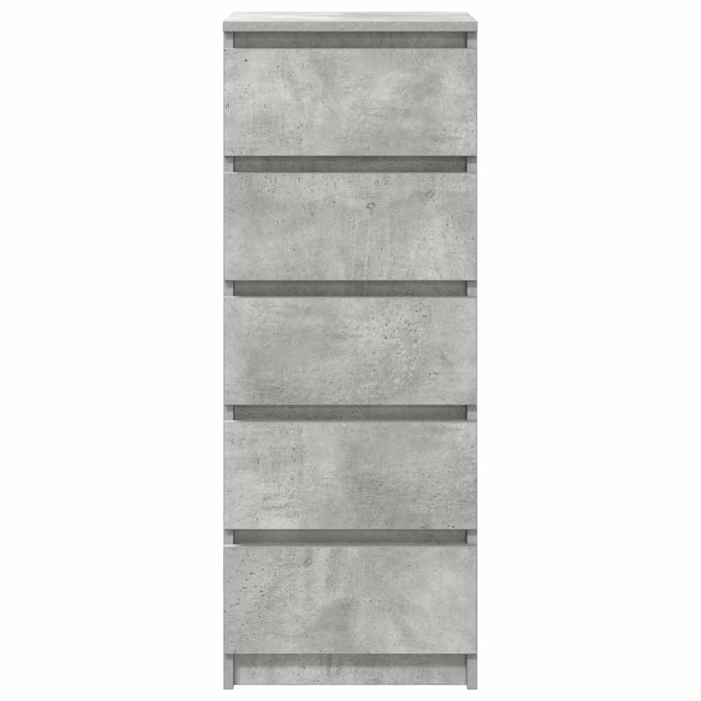 Sideboard with Drawers Concrete Grey 37.5 x 35 x 99 cm Engineered Wood