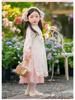 Spring & Autumn 2025 Hanfu Vest Dress Set: Fairy Princess Chinese Style for Girls