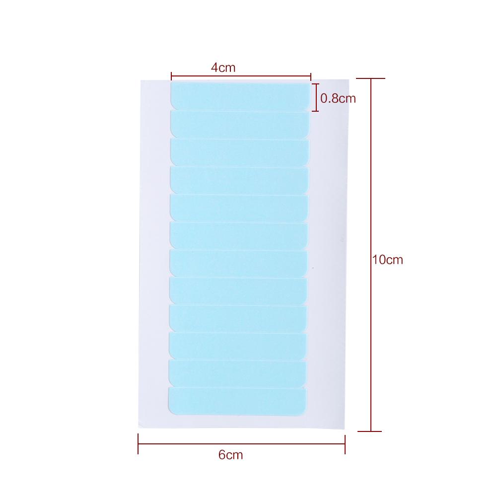 60Pcs/Set Skin Weft Hair Extension Adhesive Double Sided Super Tape Tab Beauty Tool