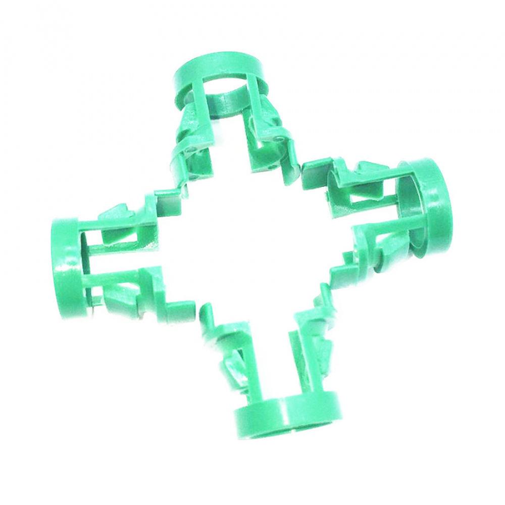30 Pcs Car Green Plastic Fastener Transmission Tubing Clamp Clip