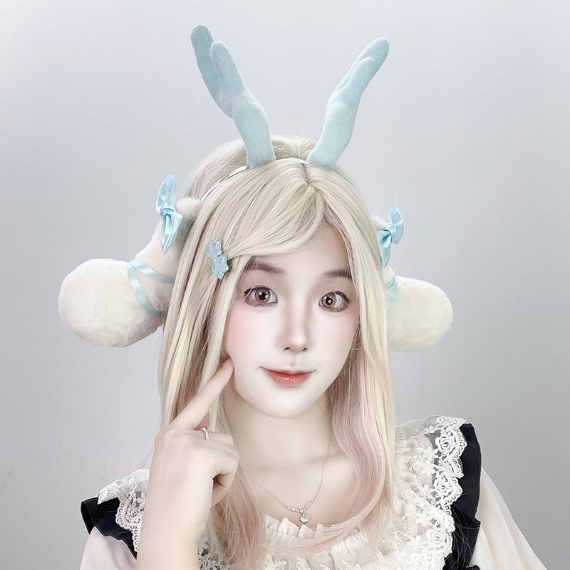 Honor Yao Mei Deer Ears Beast Ears Headband Plush Antler Head Hoop Comic Show Yaoyao Princess Cosplay Cos Props