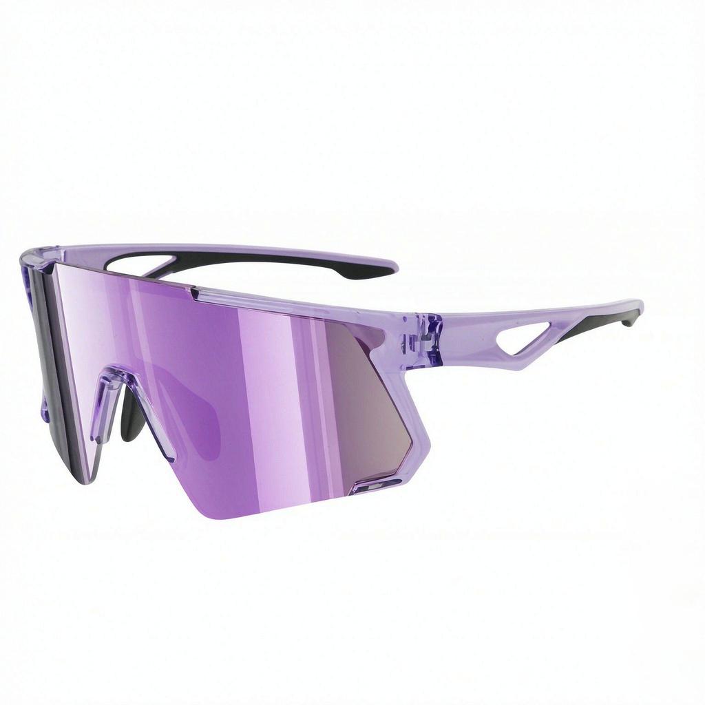 KN-Y338 TR90 and UV400 protection Lens with Dual Color Temple Shield Half Rim Sports Sunglasses for Cycling and Outdoors Eyewear