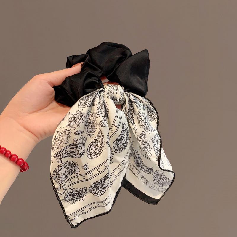 Элегантная атласная французская резинка-бант для волос для женщин