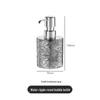 Luxury Water Ripple Dispenser Set: Travel Bottles for Hand Soap, Shampoo, and Shower Gel.