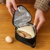 2Pcs Triangle Insulated Lunch Bag Portable Rice Ball Sandwich Pouch Thermal Bento Carrier Mini Food Storage Tote