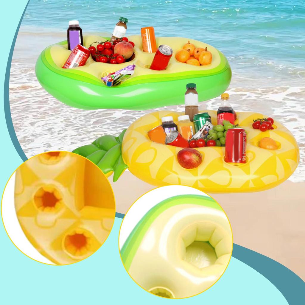 Inflatable Floating Drink Holder PVC Floating Bar for Beach Swimming Pool