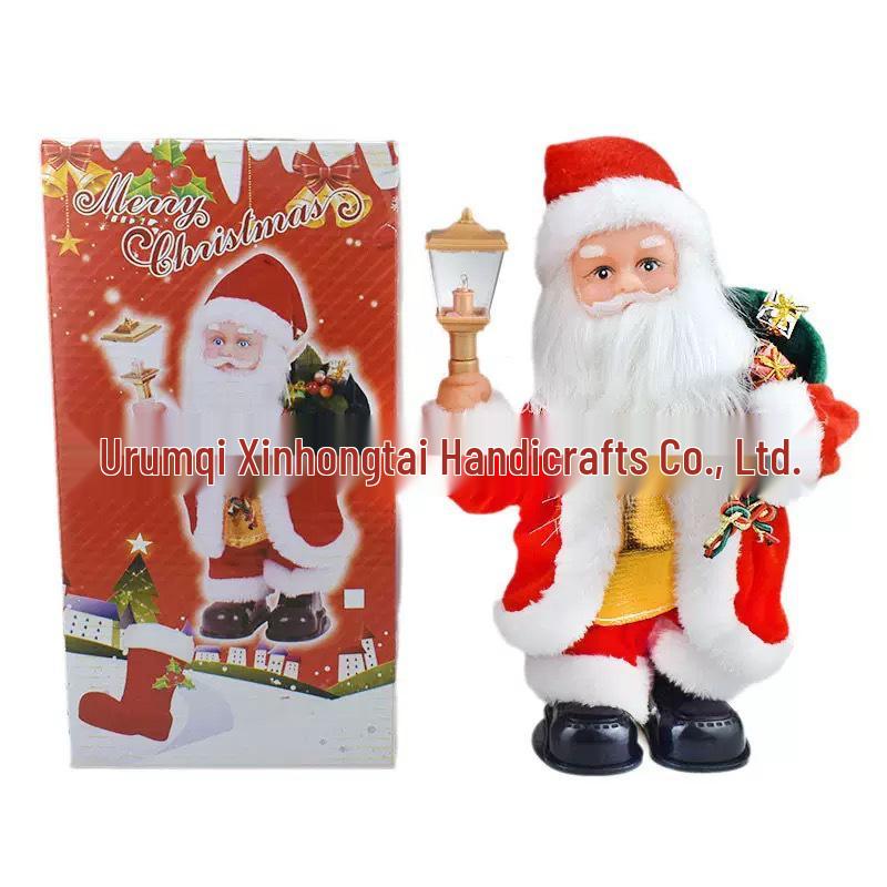 Electric Santa Claus Climbing Ladder with Beads - Christmas Decoration and Children's Gift
