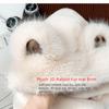Three-in-one Scarf Hat Gloves Set Winter Hooded Scarf Sweet Plush Bear Ears Hat  Children