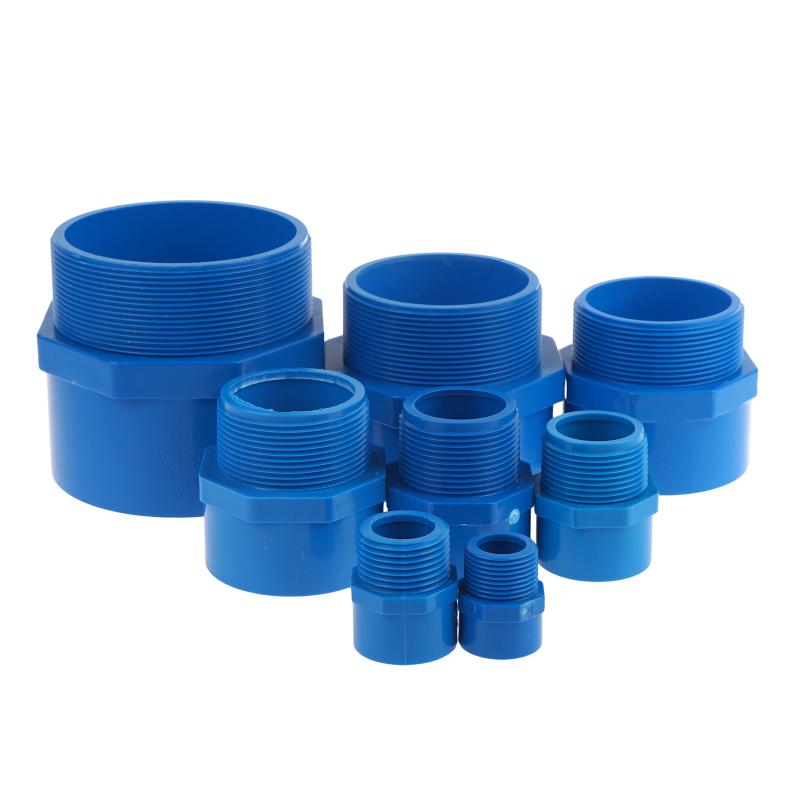 Kimlik 25-110Mm PVC Erkek Dişli Düz Konnektör Akvaryum Balık Tankı Besleme Suyu Bağlantı Parçası Bahçe Sulama Hortumu Su Borusu Adaptörü