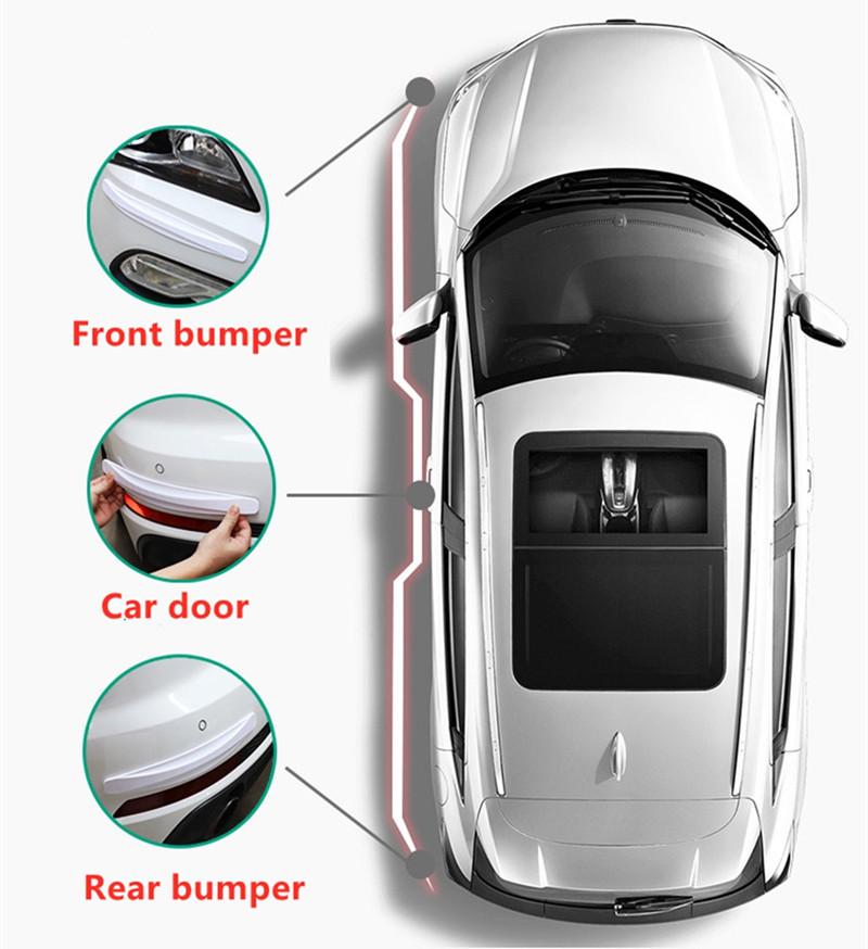 Anti Collision Car Bumper Guard Strip Car Sticker Door Edge Guards Trim Molding Protection Strip Scratch Protector Car Crash Bar
