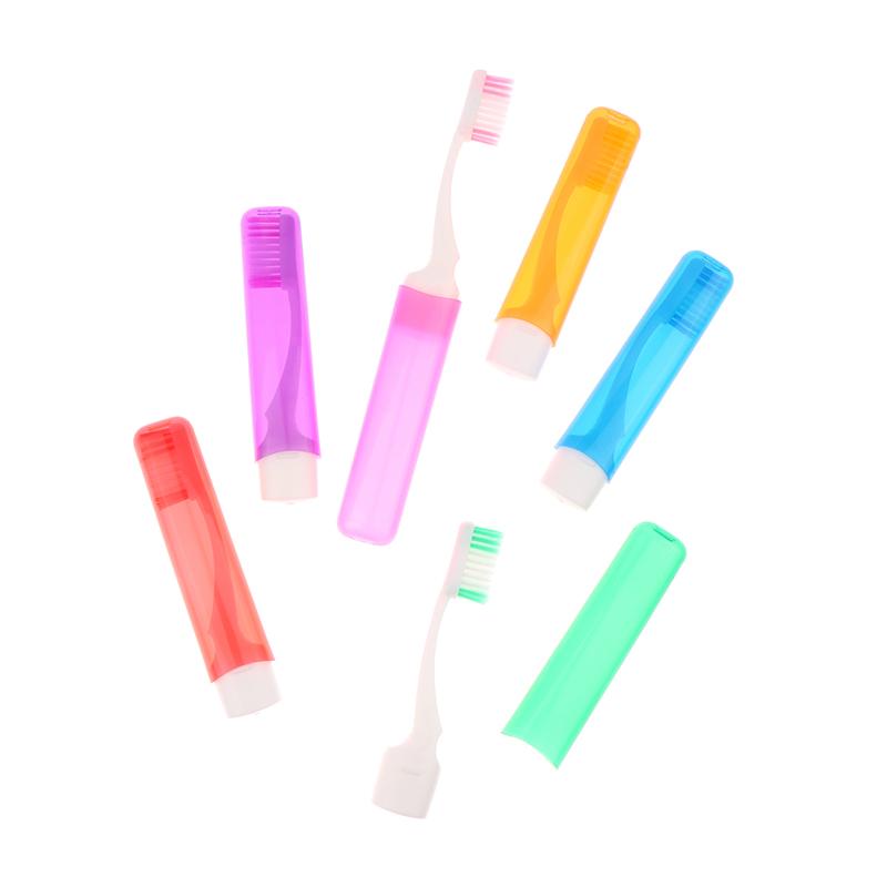 Travel Portable Folding Toothbrush Super Soft Bristle Toothbrush Fold Travel Camping Hiking Outdoor Easy To Take Toothbrush