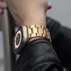 New for Apple Watch Band 49mm Quick-release Three-link Stainless Steel Band Smart Watch Luxury 44 45 46 42 38 40 41 42mm Strap