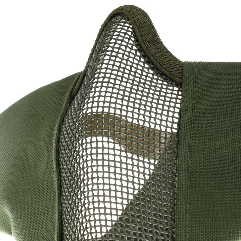 Masque Pliable Demi-Maillage 15cm Confortable Réglable Inférieur 5 Couleurs Disponibles