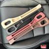 Organizador de relleno de espacio para asiento de coche, 2 piezas, PU, universal, antifugas, ranura para tira de tapón, organizador de almacenamiento para espacio de asiento, accesorios