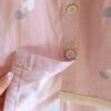 2026 New Women's Spring/Summer Pajama Set 100% Cotton Round Neck with Chest Cushion Sweet Loose Thin Long Sleeve Home Clothes