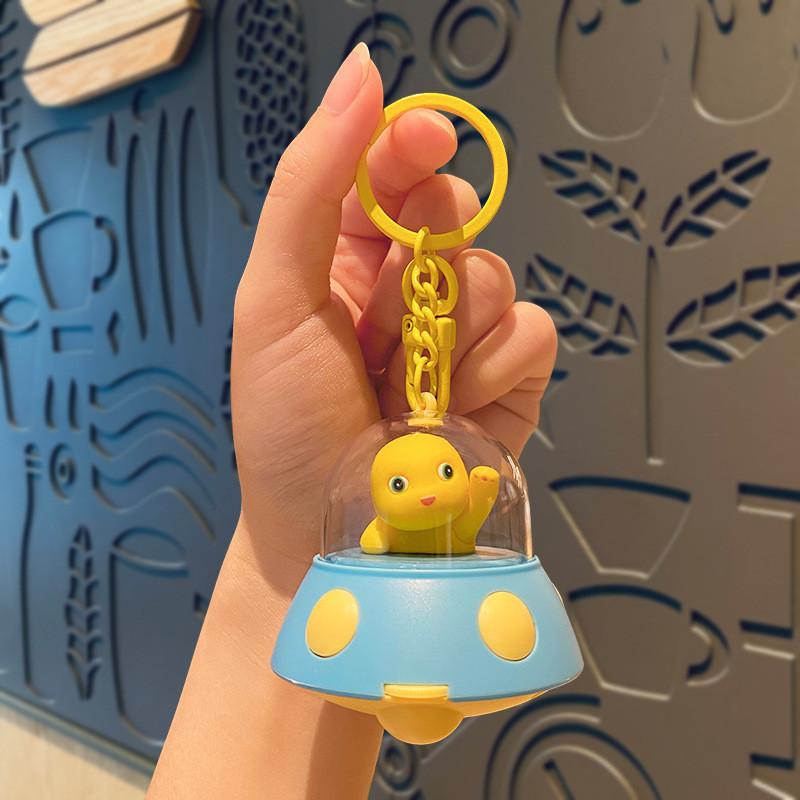 

Blue Unique Silicone Ufo Projection Keychain For Birthdays Celebrations And синий