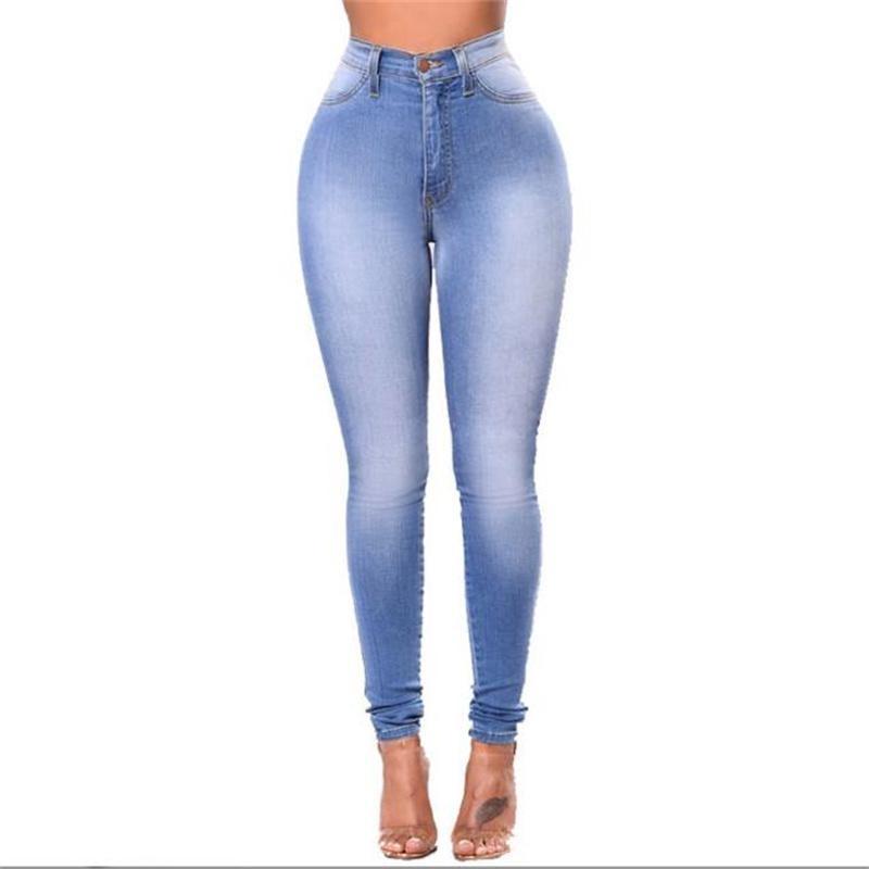European and American Fashion Slim Fit Elastic Denim Women's Leggings